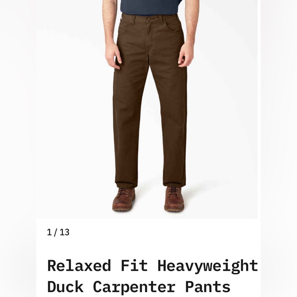 Dickies Relaxed Fit Heavyweight Duck Carpenter Pants